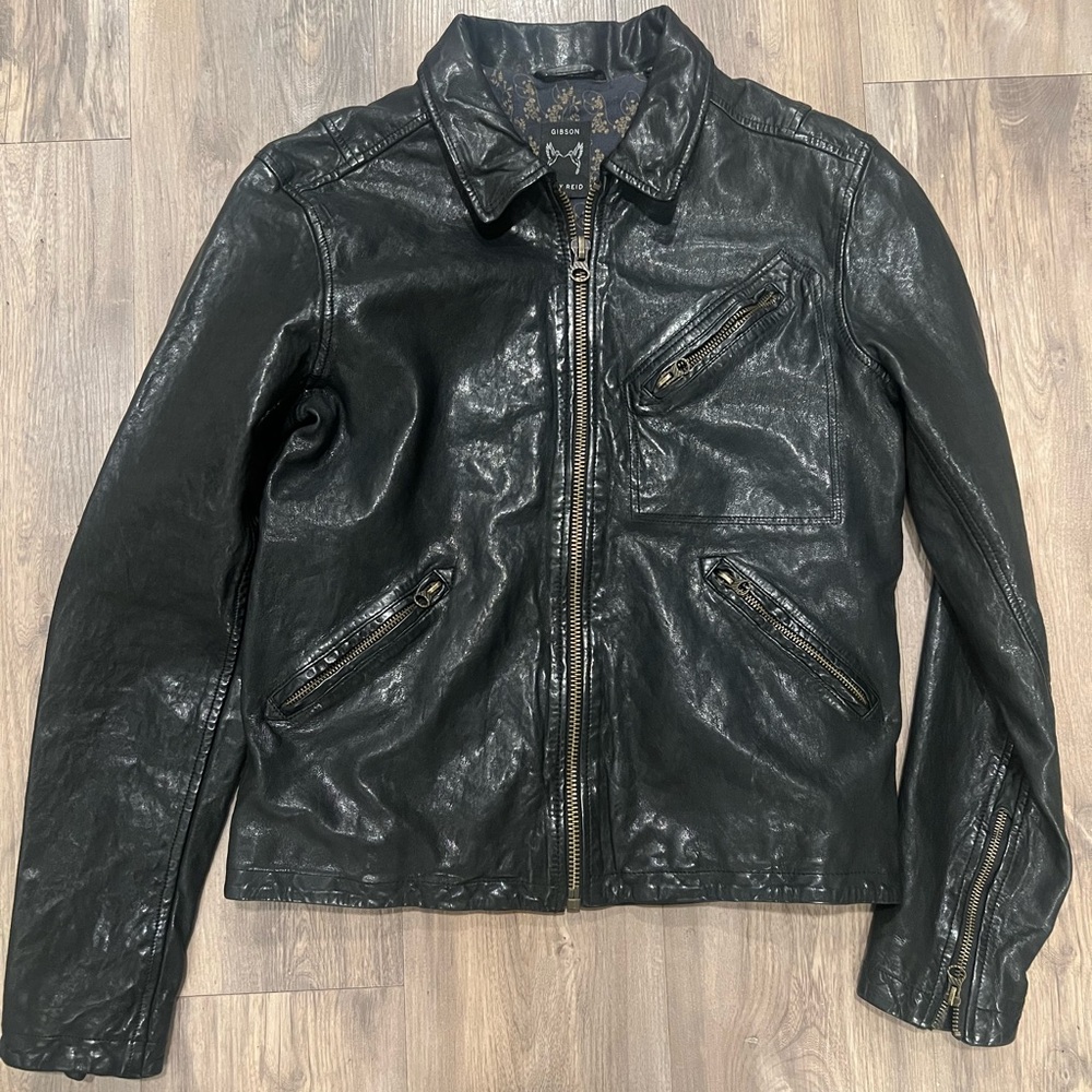 Beautiful, Rare Billy Reid Gibson Leather Jacket. NWT